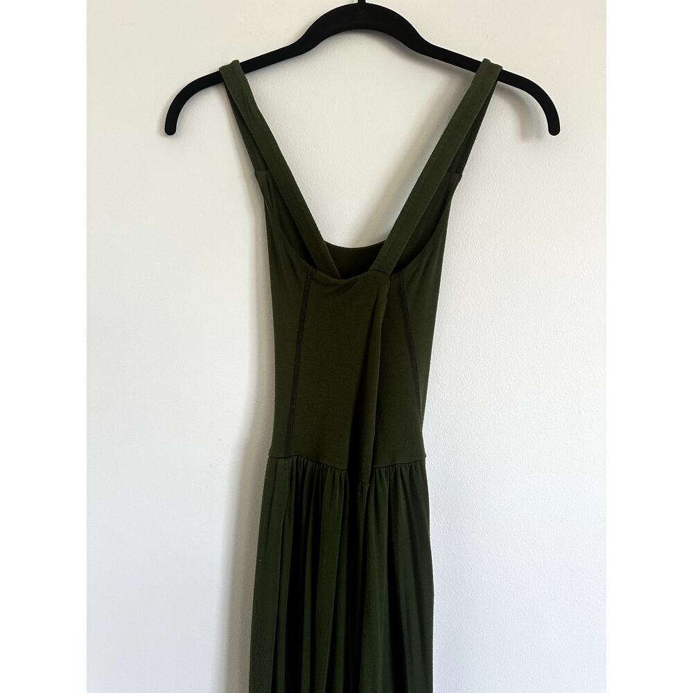 IMBODHI The Bodhi Harem Jumpsuit Olive Green Crossover Back Pockets XS/S - Picture 6 of 7